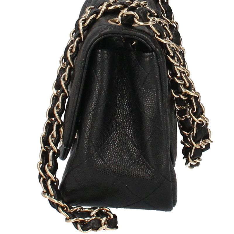 Chanel Mini Quilted Chain Shoulder Bag Caviar Leather — view 2