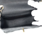 Chanel Mini Quilted Chain Shoulder Bag Caviar Leather — view 6