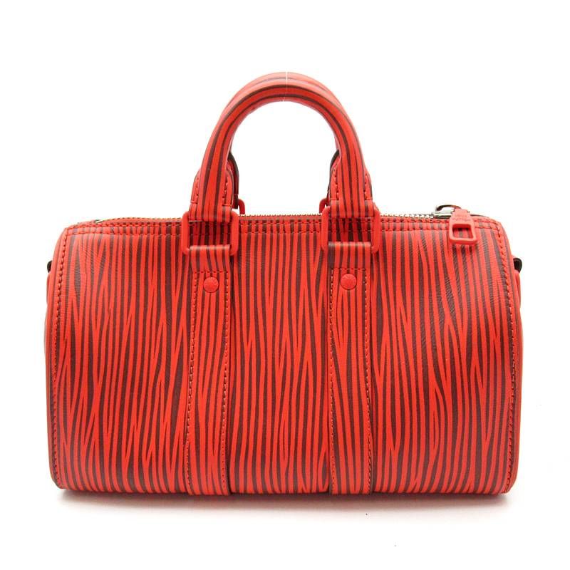 Louis Vuitton Keepall Bandouliere 25 LV Park Seo Bo Epi Handbag Rouge — view 4