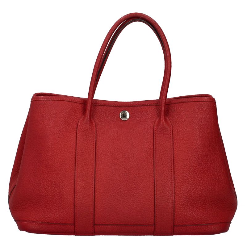 Hermes Garden Party 30 Negonda Tote Red — view 4