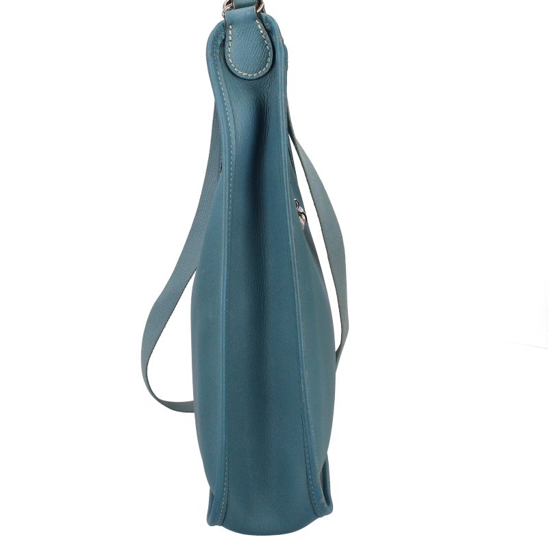 Hermes Vespa PM Courchevel Shoulder Bag Blue Jean — view 5