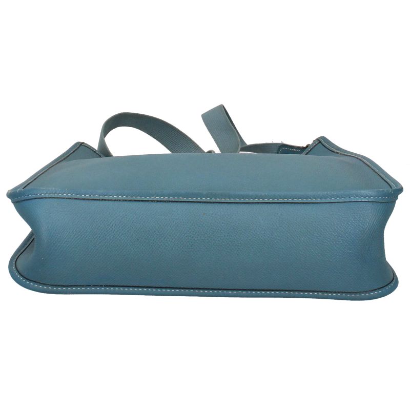 Hermes Vespa PM Courchevel Shoulder Bag Blue Jean — view 6