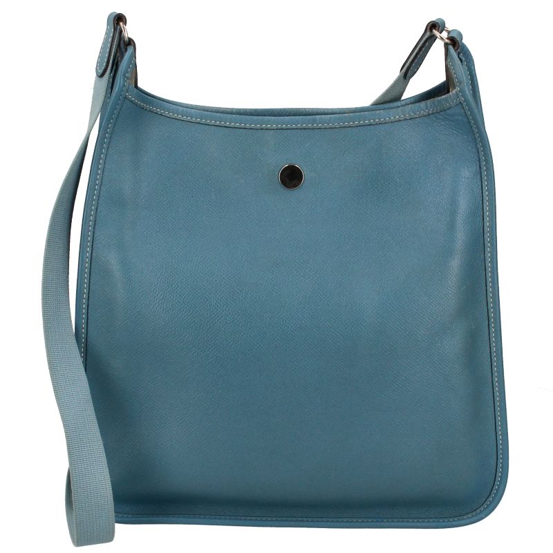 Hermes Vespa PM Courchevel Shoulder Bag Blue Jean — view 4