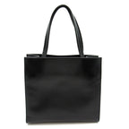 Prada Embossed Triangle 2-Way Leather Shoulder Bag Black — view 4