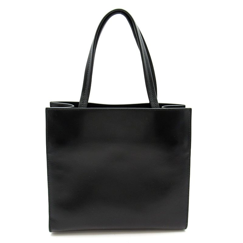Prada Embossed Triangle 2-Way Leather Shoulder Bag Black — view 4