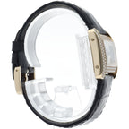 Cartier Mini Tank Divan Watch Diamond Bezel 18K Yellow Gold Leather — view 4