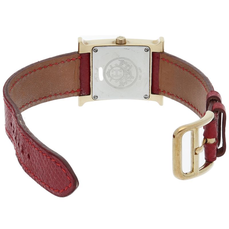 Hermes Watch Leather Champagne Gold — view 5