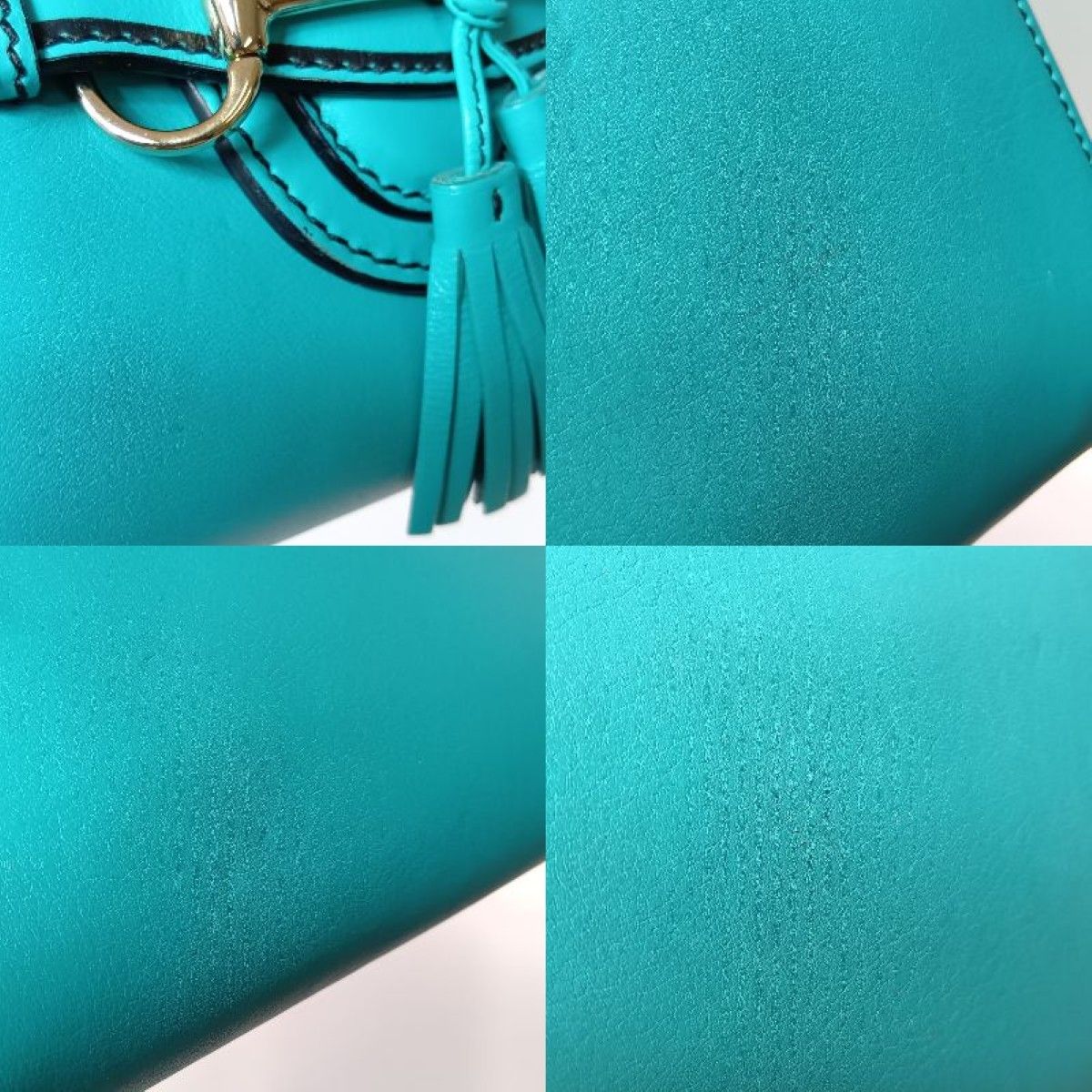 Gucci Emily Horsebit Chain Shoulder Bag Green — view 7