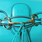 Gucci Emily Horsebit Chain Shoulder Bag Green — view 6