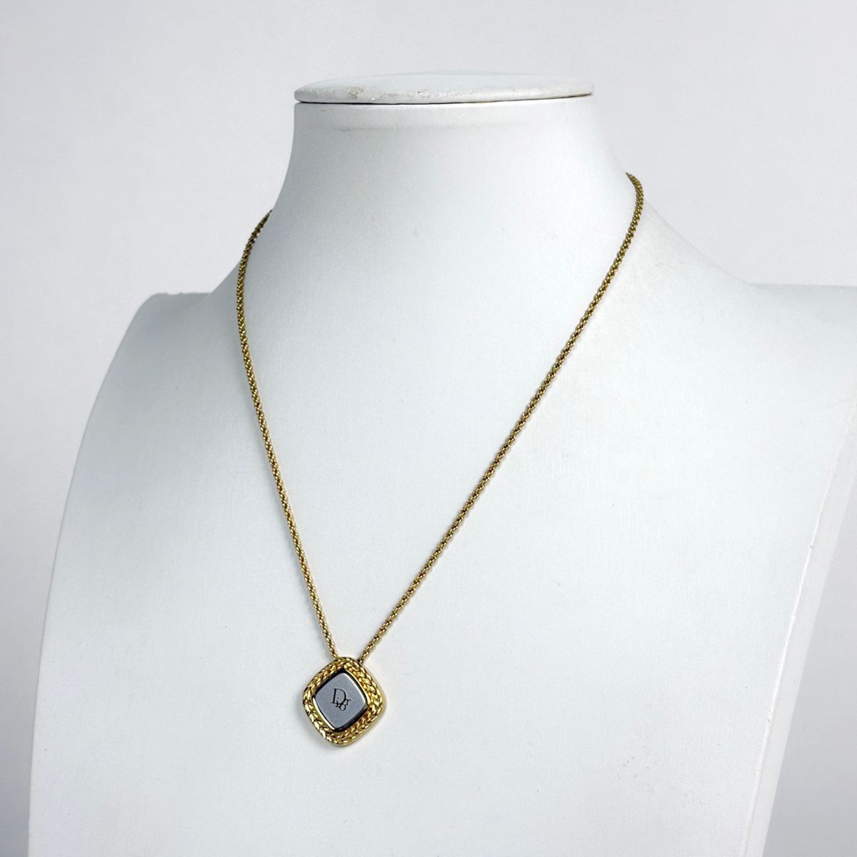 Dior Logo Necklace Gold Plated — view 4