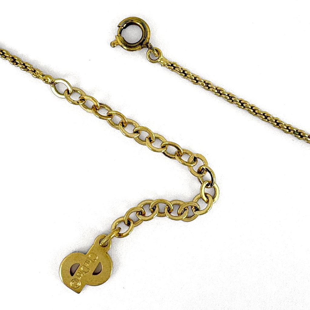 Dior Logo Necklace Gold Plated — view 3