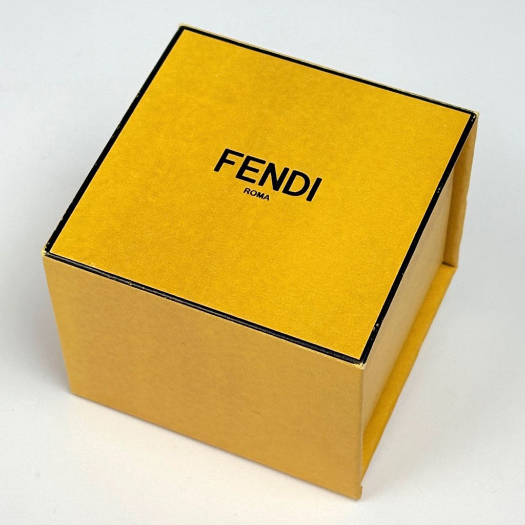 Fendi F's Rhinestone Earrings Logo Gold Plated — view 5