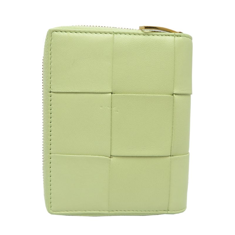 Bottega Veneta Bifold Wallet Leather Green Yellowgreen — view 2