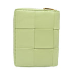 Bottega Veneta Bifold Wallet Leather Green Yellowgreen — view 2