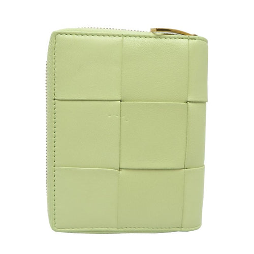 Bottega Veneta Bifold Wallet Leather Green Yellowgreen — view 2