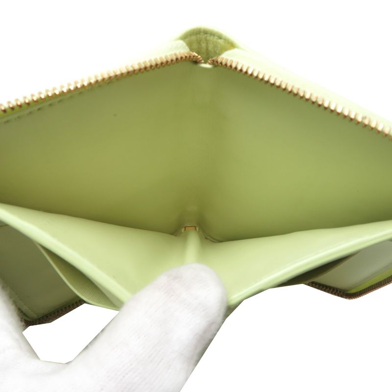 Bottega Veneta Bifold Wallet Leather Green Yellowgreen — view 6