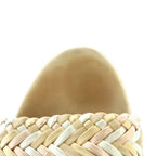 Hermes Espadrilles Wedge Sole Sandals Braided 38 Beige — view 8