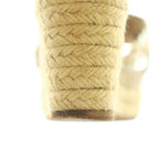 Hermes Espadrilles Wedge Sole Sandals Braided 38 Beige — view 9