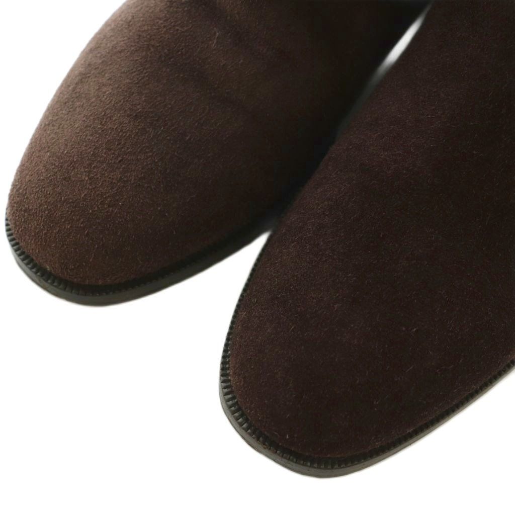 Bottega Veneta Long Boots Flat Heel Suede 36.5 Dark Purple — view 5