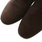 Bottega Veneta Long Boots Flat Heel Suede 36.5 Dark Purple — view 5