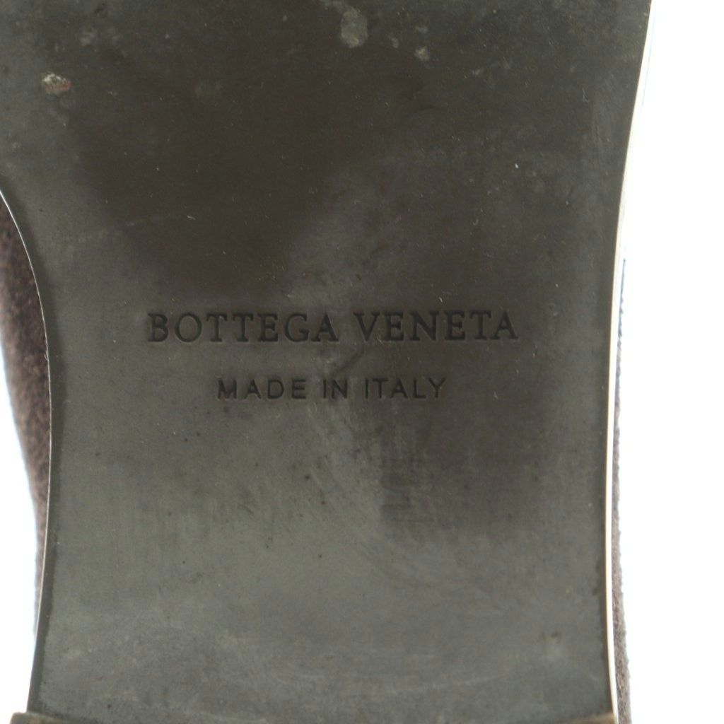 Bottega Veneta Long Boots Flat Heel Suede 36.5 Dark Purple — view 8