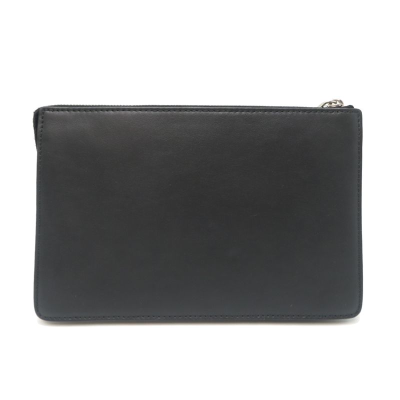 Fendi Clutch Leather Black — view 2