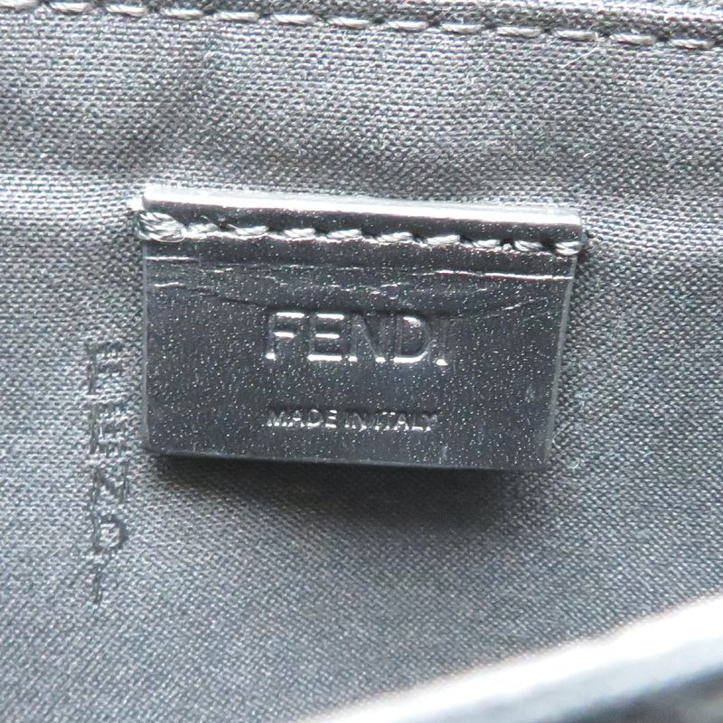 Fendi Clutch Leather Black — view 6