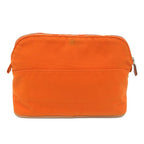 Hermes Pouch Leather Canvas — view 2