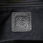 Loewe Tote Repeat Canvas Leather Black Navy Ationcan Be — view 6