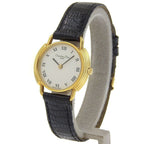 Dior 58.121.2 Gold Plated Leather Quartz Analog Display Watch Black — view 2