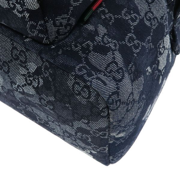Gucci GG Denim Backpack Navy Blue — view 8