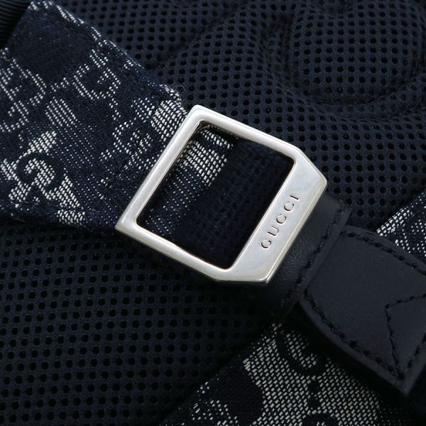 Gucci GG Denim Backpack Navy Blue — view 6