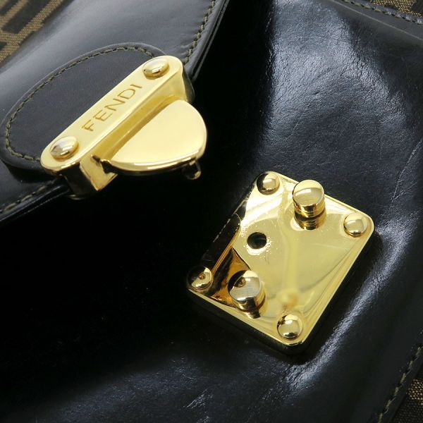 Fendi Shoulder Bag Leather Brown — view 6