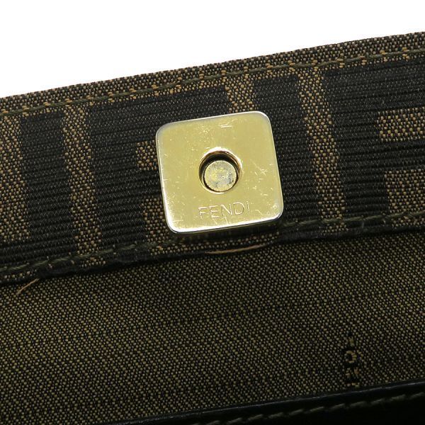 Fendi Shoulder Bag Leather Brown — view 8
