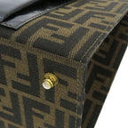 Fendi Shoulder Bag Leather Brown — view 5