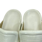 Bottega Veneta Wedge Clog Sandals Sabot Croco Embossed Leather — view 8