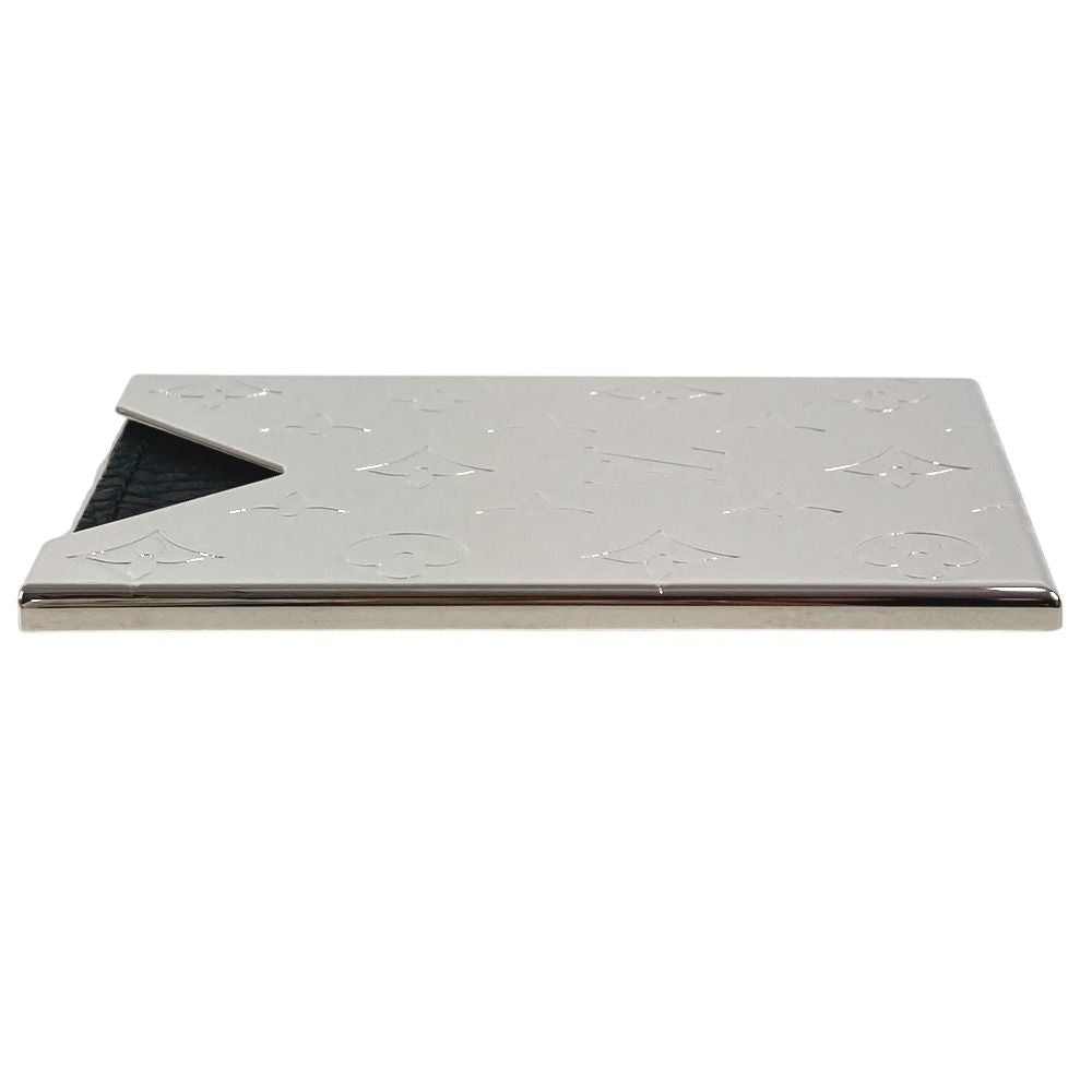 Louis Vuitton Card Case Holder Metal Silver — view 4