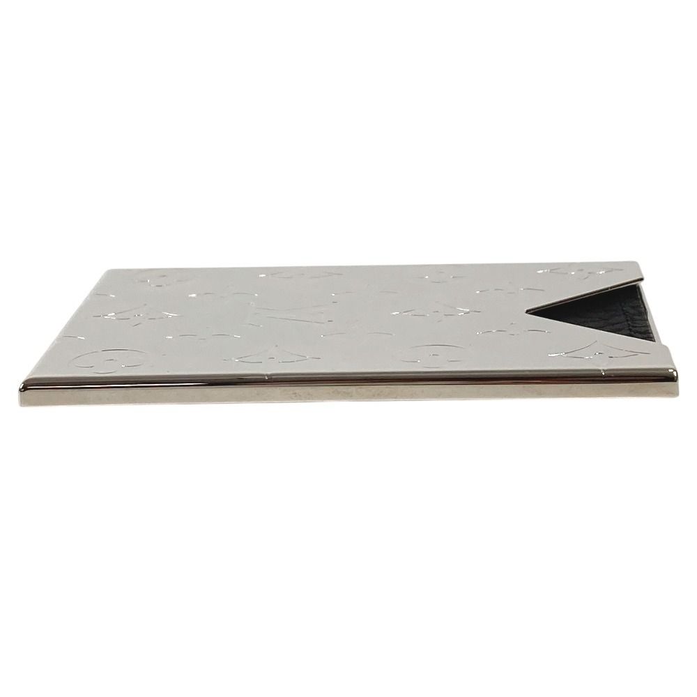 Louis Vuitton Card Case Holder Metal Silver — view 3