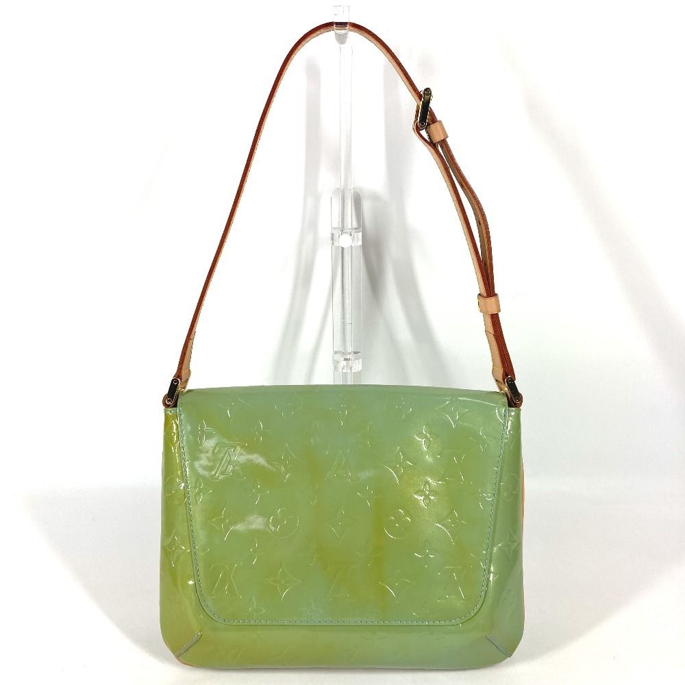 Louis Vuitton Shoulder Bag Thompson Street Monogram Vernis Canvas Baby Blue — view 2