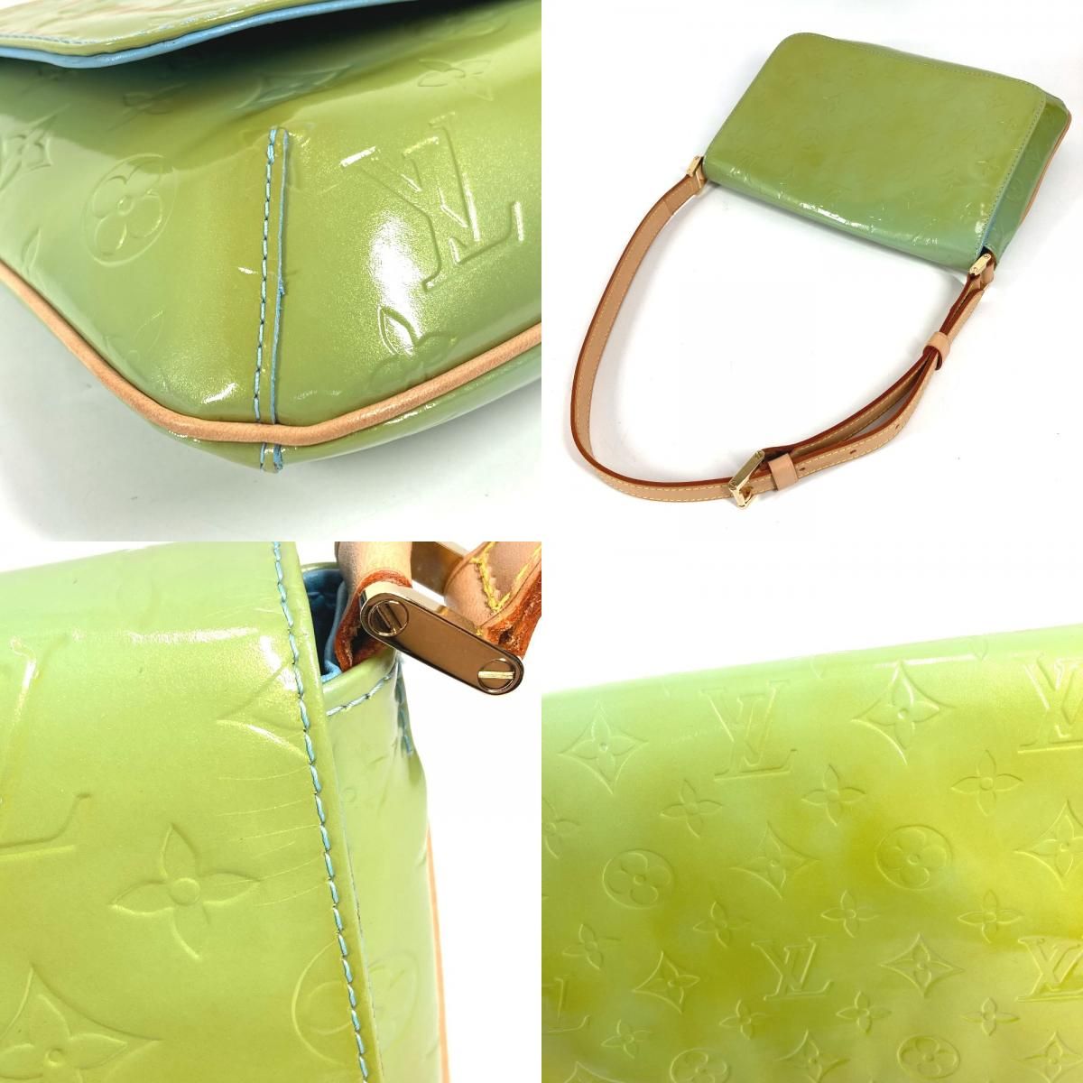 Louis Vuitton Shoulder Bag Thompson Street Monogram Vernis Canvas Baby Blue — view 7