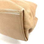 Chanel Shoulder Bag CC Logo Caviar Leather Beige — view 6