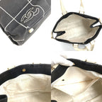 Chanel Shoulder Bag CC Logo Canvas Black — view 8
