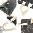 Chanel Shoulder Bag CC Logo Canvas Black — view 7