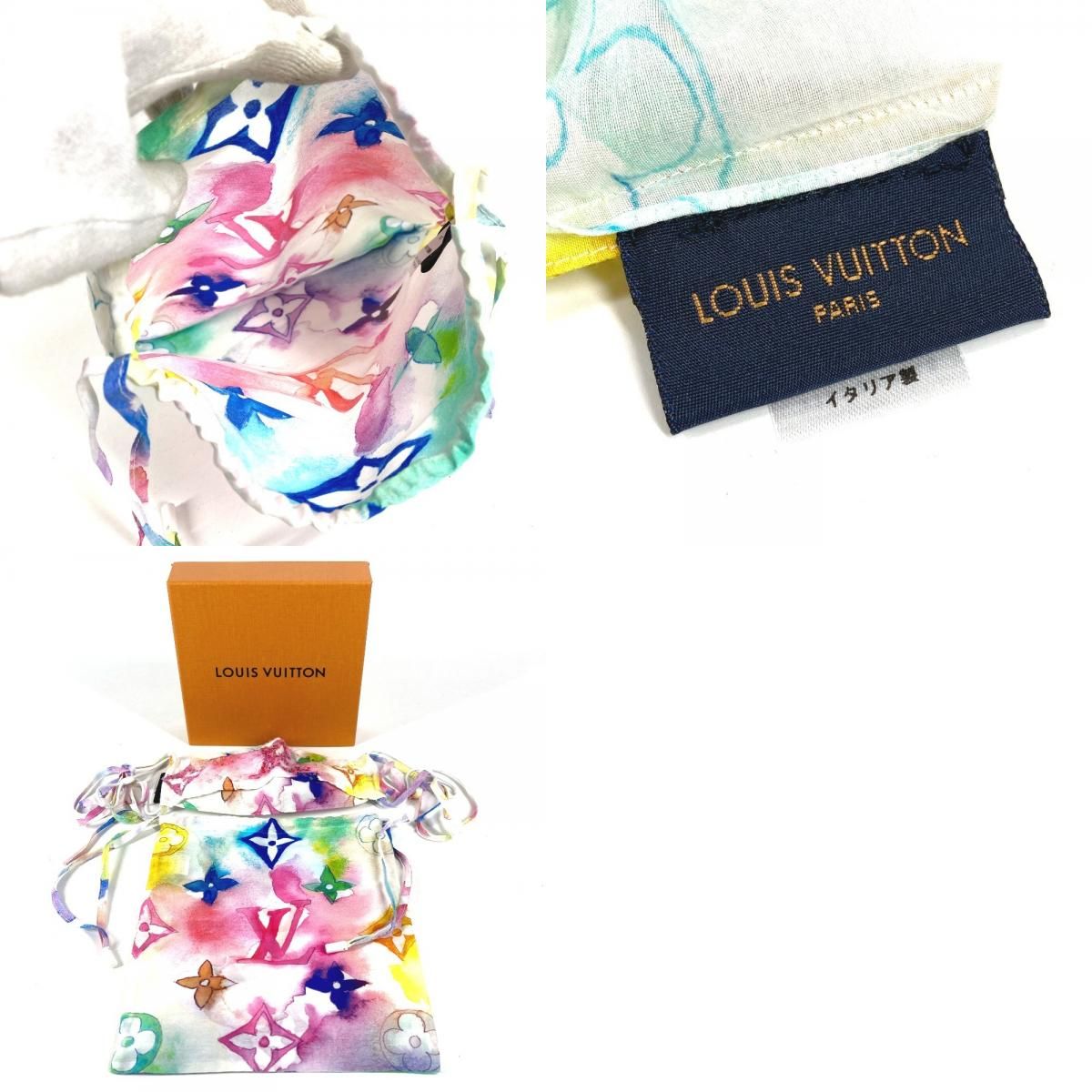 Louis Vuitton Mask Cover Drawstring Pouch Set Cotton Sequins — view 9