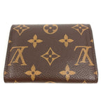 Louis Vuitton Bifold Wallet Porte Monnaie Rosalie Monogram Canvas Fuchsia Brown — view 2