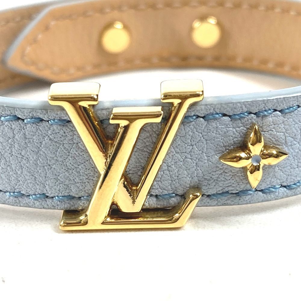 Louis Vuitton Bracelet LV Iconic Leather Light Blue — view 3