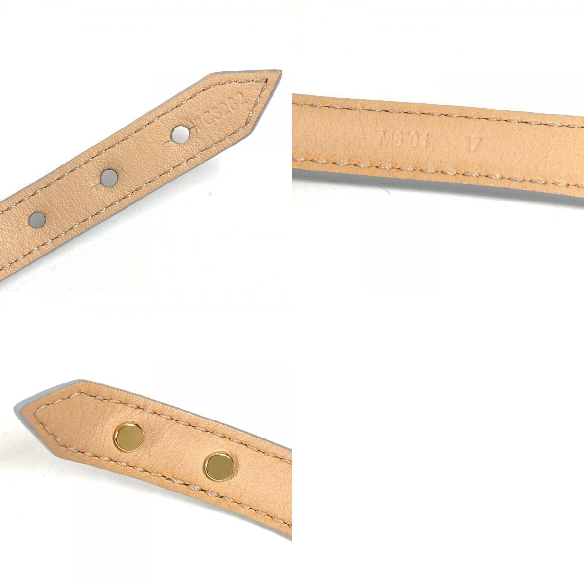 Louis Vuitton Bracelet LV Iconic Leather Light Blue — view 9