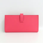 Hermes Bearn Souffle Rose Azalea Epsom Silver — view 2