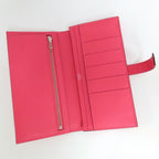 Hermes Bearn Souffle Rose Azalea Epsom Silver — view 5