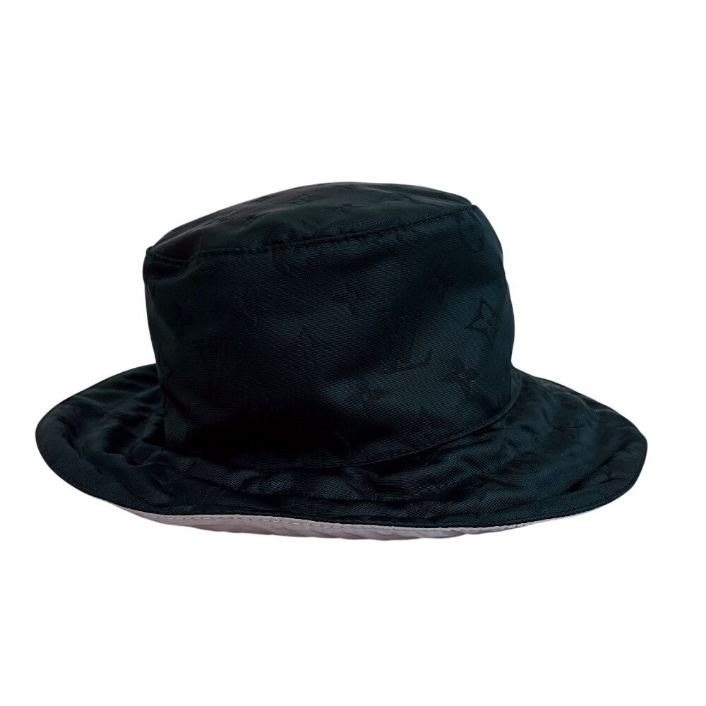 Louis Vuitton Reversible Apia Ring Monogram Polyester Hat Black — view 2